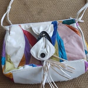 Vintage Patchwork Genuine Leather Bag La Covina